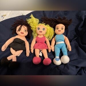 Set of Three Spice Girls Bean Bag Dolls